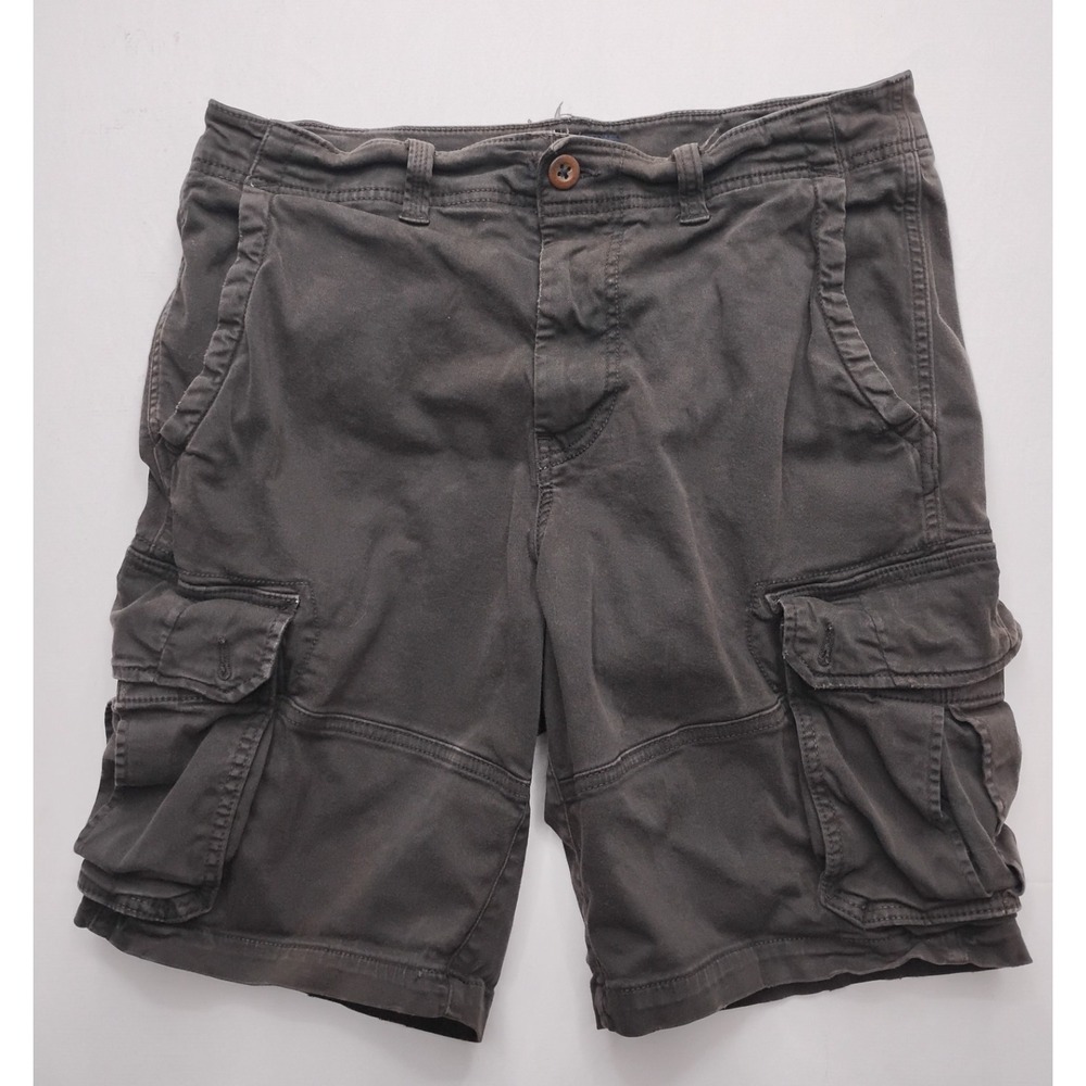 American Eagle Men's Brown Tan Classic Cargo Shorts Size 33 10" Inseam